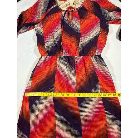 Banana Republic Women’s Abstract Design Bright Colors Mini Dress Size 4 - Picture 9 of 10